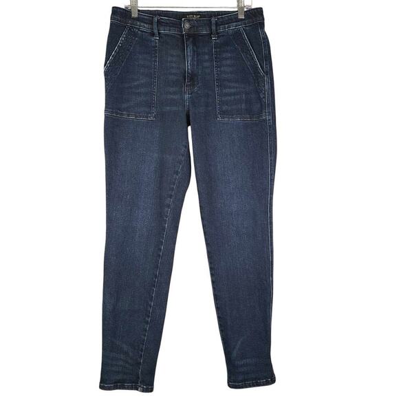 Judy Blue Jogger Jeans Women's 11/30 Dark Wash Blue High Rise Stretch 30 - Picture 2 of 11